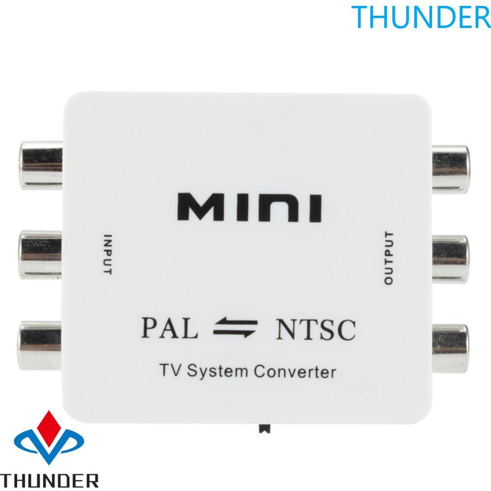 PAL THUNDER To NTSC Converter,กล่องเชื่อมต่อการแปลงสัญญาณ,ตัวแปลงวิดีโอขนาดเล็กเอาต์พุตAV/เอาต์พุตPAL To NTSCสําหรับ DVD/TV/จอภาพ/โปรเจคเตอร์/กล่องรับสัญญาณ/เกมคอนโซล