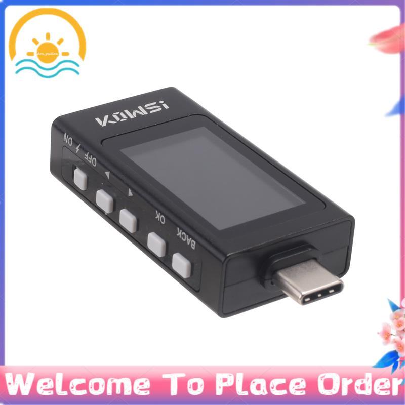 KWS-X1 Type-C Tester DC 3.3-36V 0-12A Digital Voltage Current Detection Meter จอแสดงผล IPS Fast Char