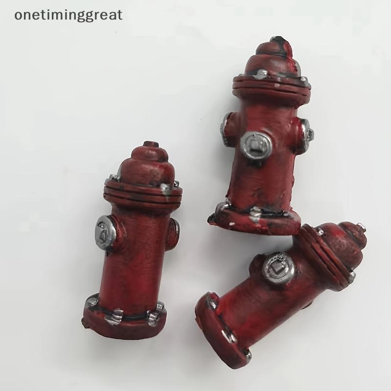 Onetiminggreat มินิเรซิ่นรูปจิตจิตคอลทรายตารางกล่องเกม Court Therapy Fire Hydrant ตกแต่งเครื่องประดั