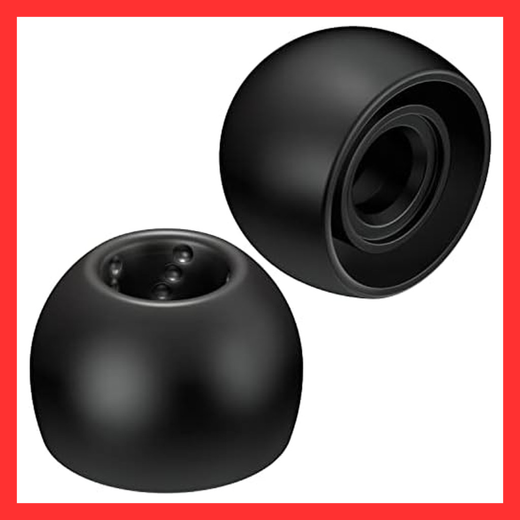 JVC Kenwood JVC EP-FX9ML-B Replacement Earpiece Spiral Dot 6 Pieces ML Size Black 【Direct from Japan