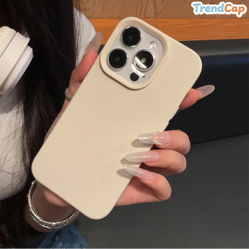 เคสไอโฟน เคสลายลิ้นจี่ for iPhone 7/8/X/XS/11/12/13/14/15/16/17/Plus/Pro/Max กันกระแทก-TP