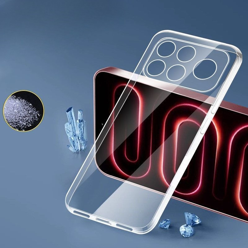สําหรับ Redmi K100 Pro Max Slim Soft TPU Clear เคสโทรศัพท์สําหรับ POCO F9 Ultra Thin โปร่งใสซิลิโคนนุ่มปกหลัง