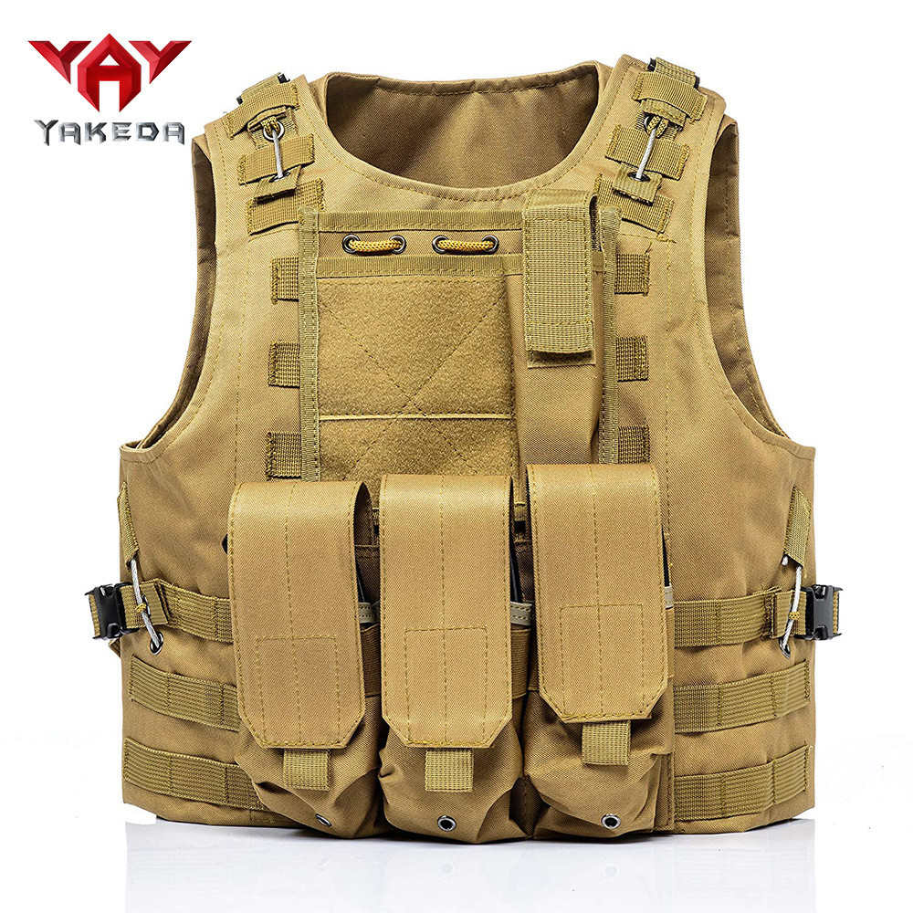 Military fan tactical vest camouflage vest training uniform cs Equipment