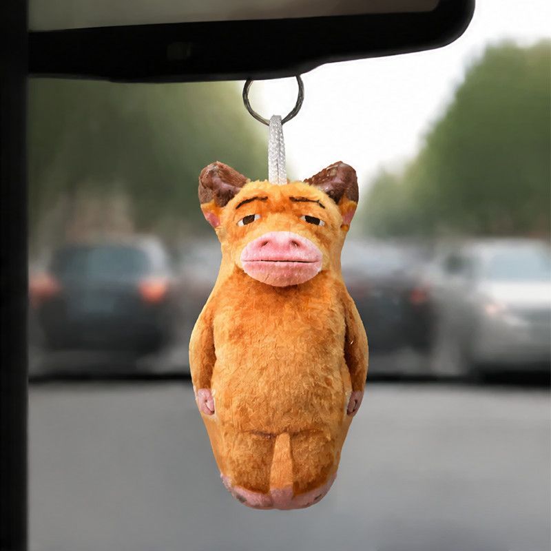 [สินค้าพร้อมส่ง] จี้ตุ๊กตาแม่วัว มีเสียง Niu Lai Merch พวงกุญแจกระเป๋ากวนๆ สไตล์มินิมอล
