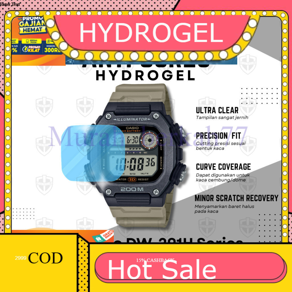 HYDROGEL ไฮโดรเจลป้องกันรอยขีดข่วนสําหรับ Casio DW291H DW 291H DW-291HX