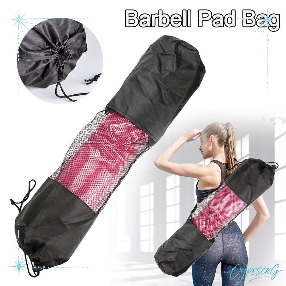 OYPESERG Barbell Pad Bag, คอไหล่อุปกรณ์ป้องกันกระเป๋าสะพาย, ถุงตาข่าย Lunges สะโพก Thrusts Weight Li