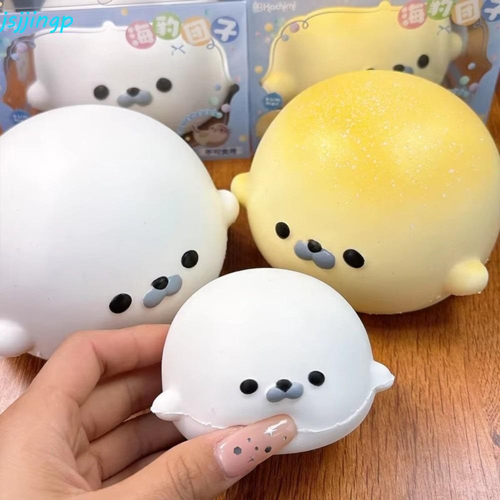 JSJJINGP Seal Squishy Toy, Slow Rebound Soft Texture Seal Squeeze Toys, Kawaii Creamy Texture ช้า Rising Cute Seal Fidget Toy Home Use