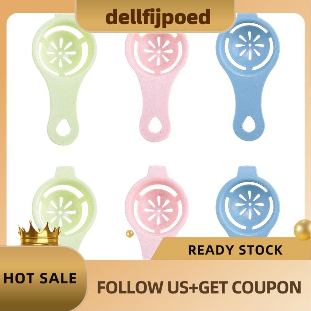 delfijpoed6PCS Egg Yolk White Separator Food Grade Egg White Filter Egg Separator Tool