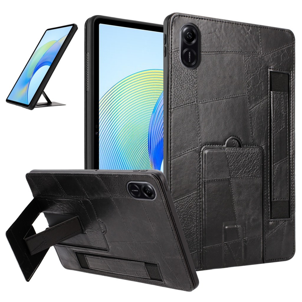 สําหรับ Honor Pad X9 11.5 นิ้ว เคส ELN-W09 ELN-L09 แท็บเล็ตปลอกมือถือสายรัดข้อมือขาตั้งหนังหรูหรานุ่