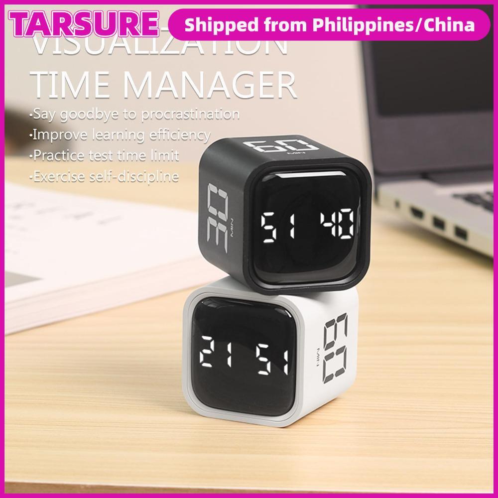 TARSUR Digital Cube Timer, Gravity Sensing 3 Volume ปรับ Pomodoro Timer, การหมุนจับเวลาที่กําหนดเองน