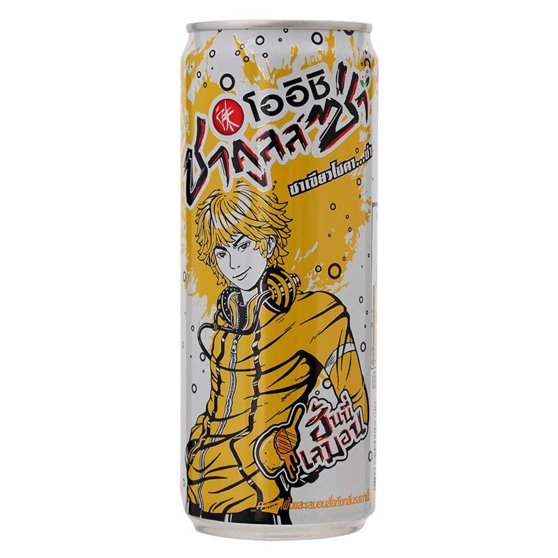 โออิชิชาคูลล์ซ่าเครื่องดื่มชาเขียวโซดากลิ่นฮันนี่เลมอน 320มล Chakuiz Sparkling Honey 320ml [บาร์โค้ด 8854698010672]