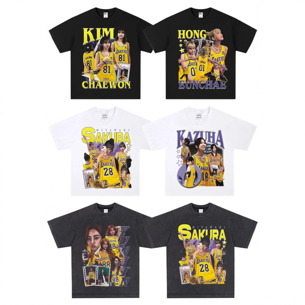 [พร้อมส่ง]✅[มีสินค้า] เสื้อยืด LE SSERAFIM Hong Eun-chae, Kim Chae-yeon, Nakamura Kazuha, Oh Yun-jin