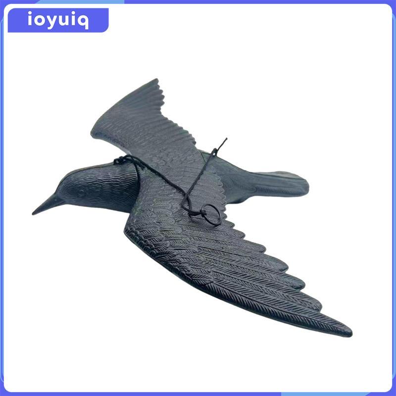 สมจริง Crow Decoys ตกแต่งฮาโลวีน Flying Crow เครื่องประดับจําลอง Crow