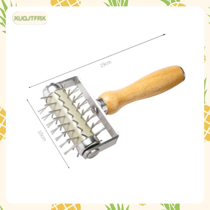 [xuqjtfrx] Pastry Docker ด้ามไม้สแตนเลส Pastry Docker อาหารปลายแหลมสําหรับ Bakers, Home Baking