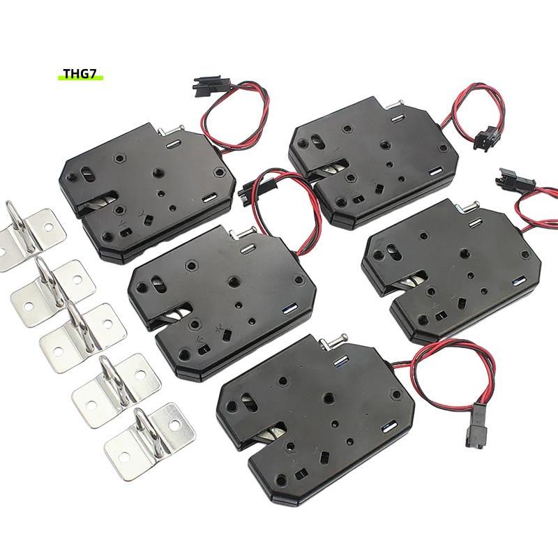 Belinda7ประตูล็อค 5PCS DC 12V ขนาดเล็กล็อคแม่เหล็กไฟฟ้าอัตโนมัติ Vending ไฟฟ้าควบคุม Mini ประตูตู้ล็