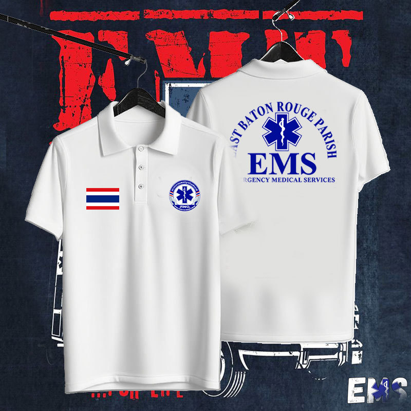 ร้อน!! เสื้อโปโล EMS 1669 PL H-3 โปโล คุณภาพสูง ทนทาน นุ่มสบาย EMS 1669 PL H-3polo shirt， เพศฟรี S-3