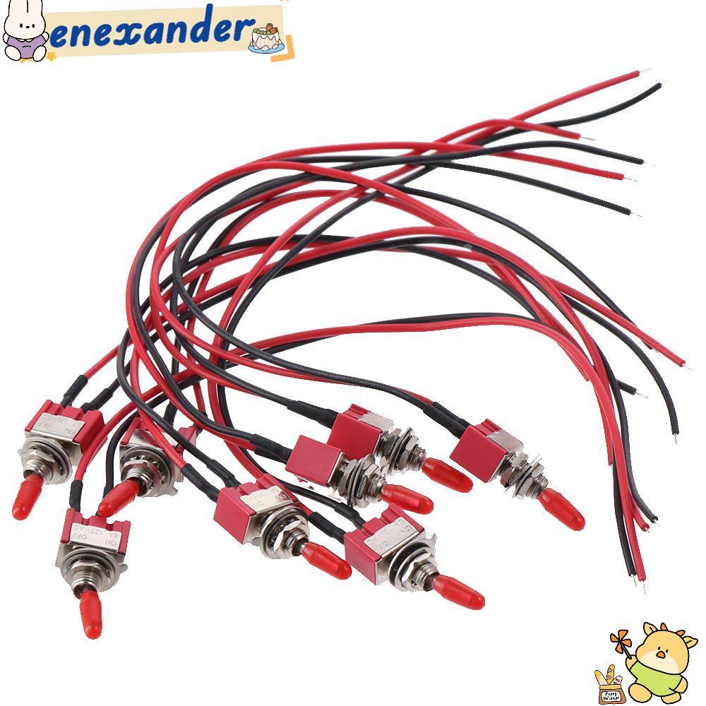 EXER 1/8 ชิ้น Miniature Toggle สวิทช์, MTS-101 2 ตําแหน่ง 2 Pins Mini Toggle สวิทช์, สวิทช์ AC 125V 