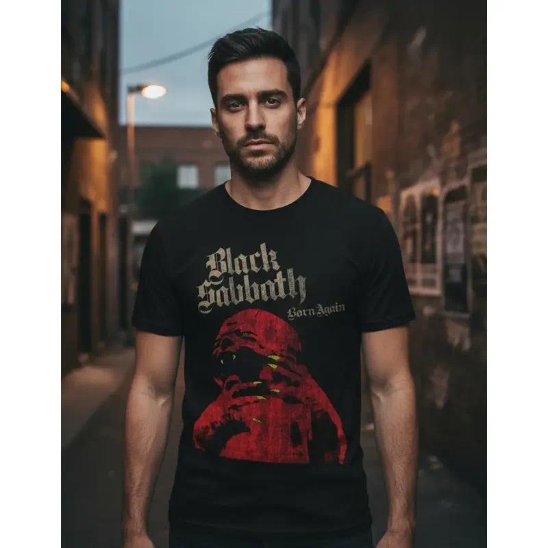 Playera เสื้อยืด Black Sabbath Born Again Sj