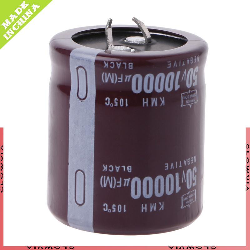GLO 10000uF 50V 105°C Power Electrolytic Capacitor Snap Fit