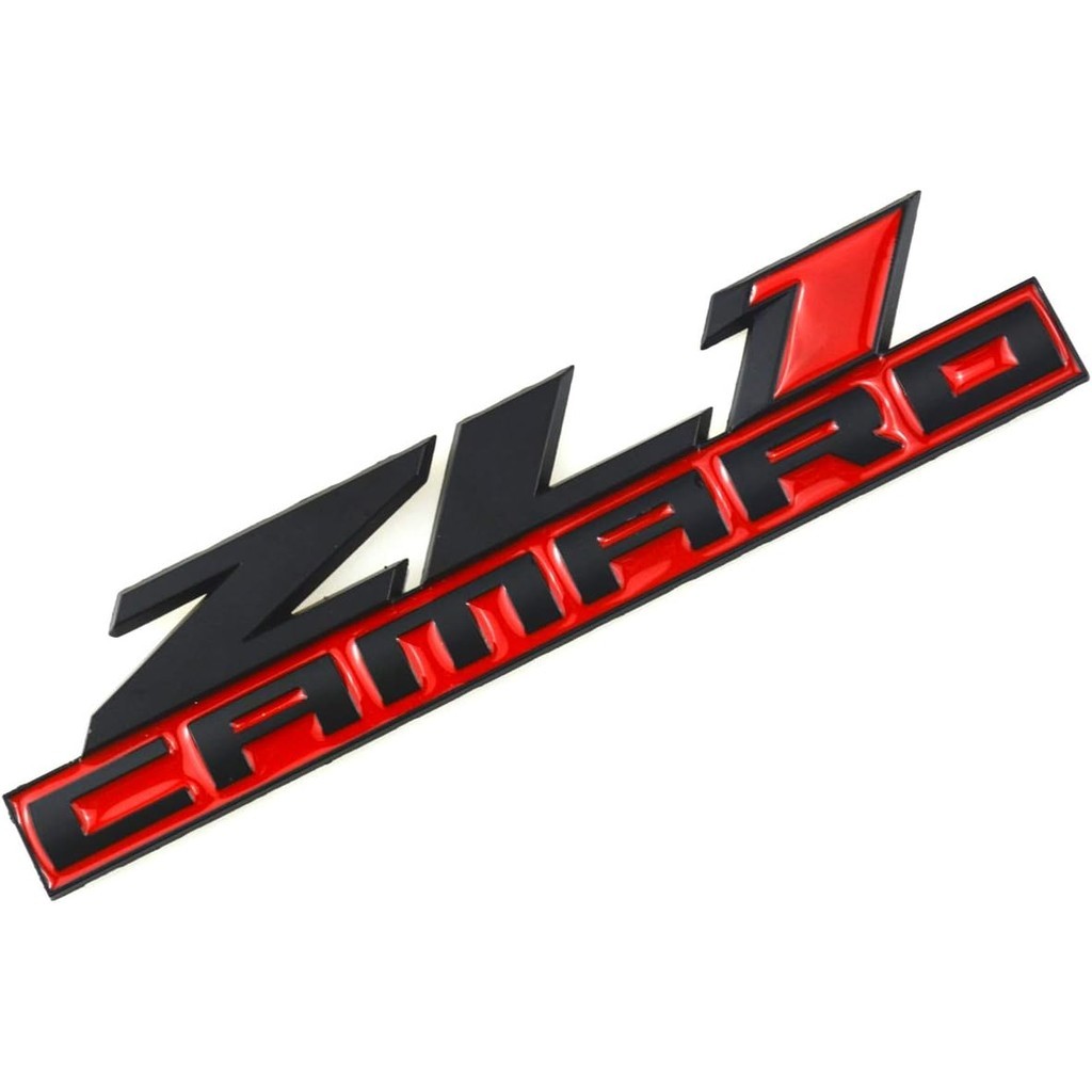1 ชิ้น ZL1 Camaro สติกเกอร์สัญลักษณ์ป้าย Decals 3D โลหะ Auto รถด้านข้าง Fender ด้านหลังสําหรับ Camar