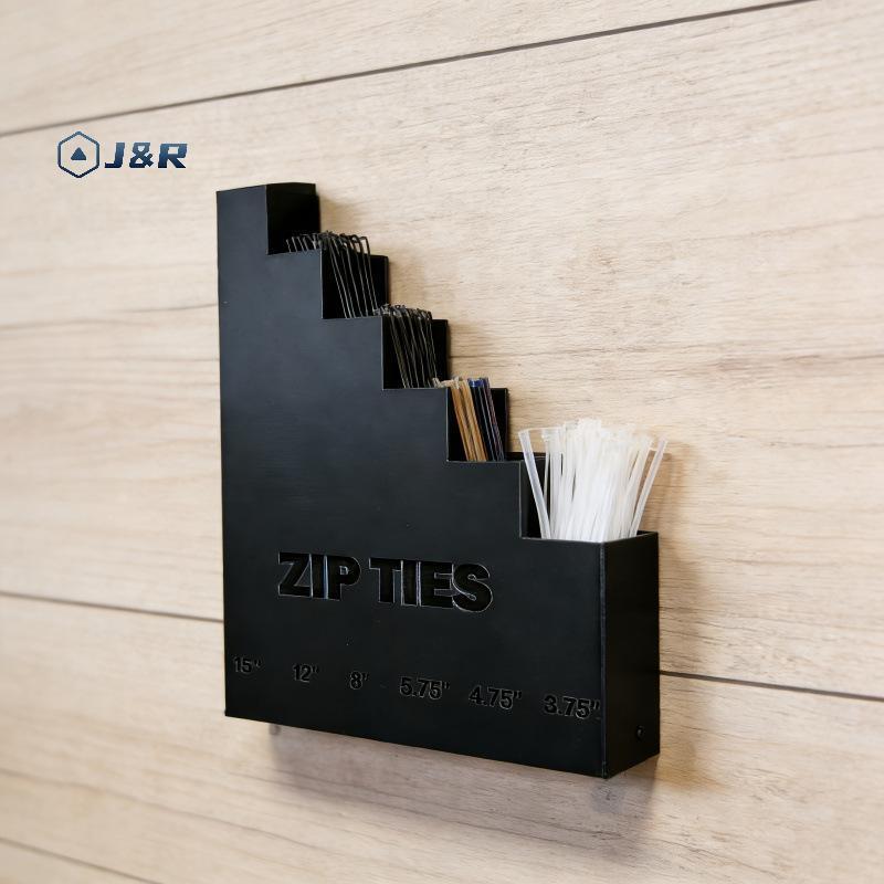 J & R> Multi Slot Wall Mount Zip Tie & เครื่องมือ 1 ชิ้น Heavy Duty Utility Storage Rack สําหรับโรงร