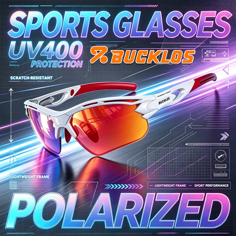 BUCKLOS แว่นตากันแดดจักรยานโพลาไรซ์ UV400 แว่นตา Unisex แว่นตากีฬา Scratch ทน MTB ขี่จักรยานแว่นตาผู้ชายผู้หญิง
