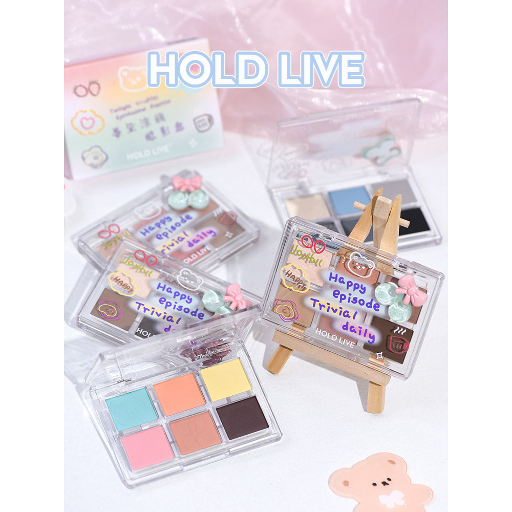อายแชโดว์ eyeshadow palette HOLD LIVE Twilight Dyed Graffiti Blue Black Eyeshadow Palette