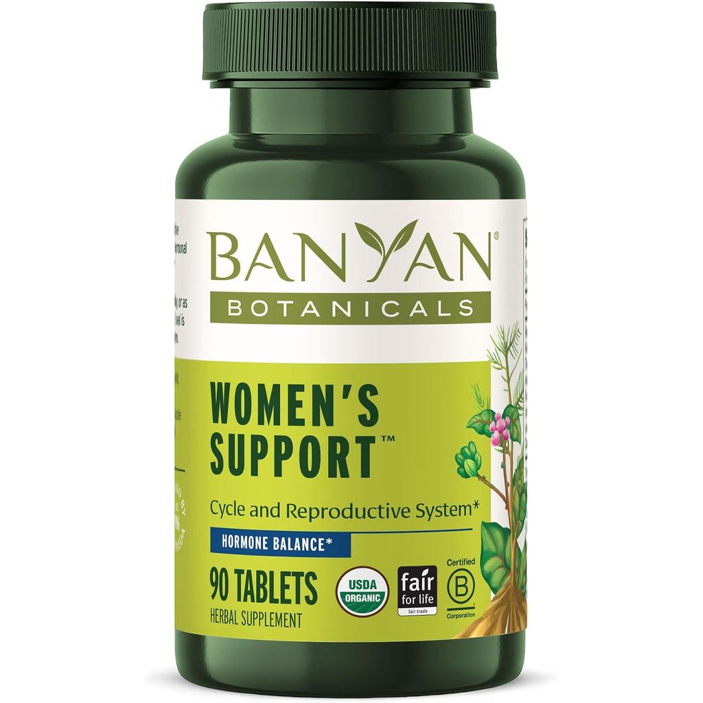Banyan Botanicals Organic Womens Support – Female Reproductionive Vitality & Cycle Support – เม็ดสมุ