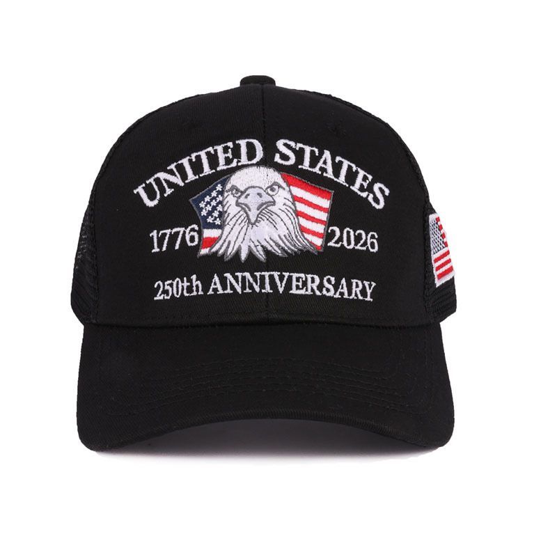 2026 สไตล์ใหม่ US 250th Anniversary Cap American 250th Anniversary Cap 3D หมวกปัก