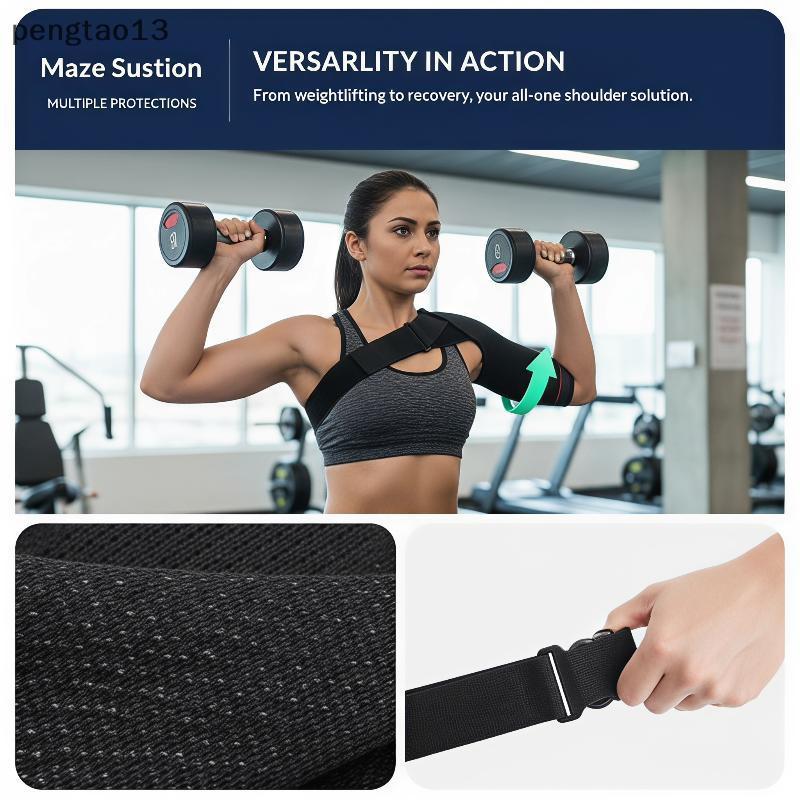 [PE] ปรับระบายอากาศตาข่ายไหล่รั้ง Rotator Cuff รองรับสําหรับโรคหนามอักเสบกีฬากลางแจ้งใช้ AO