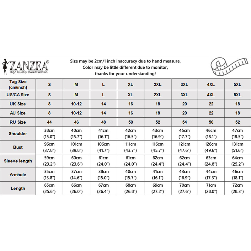 ZANZEA เสื้อเบลาส์กระเป๋าแขนยาวคอวีแฟชั่นเกาหลีสําหรับผู้หญิง — صورة 2