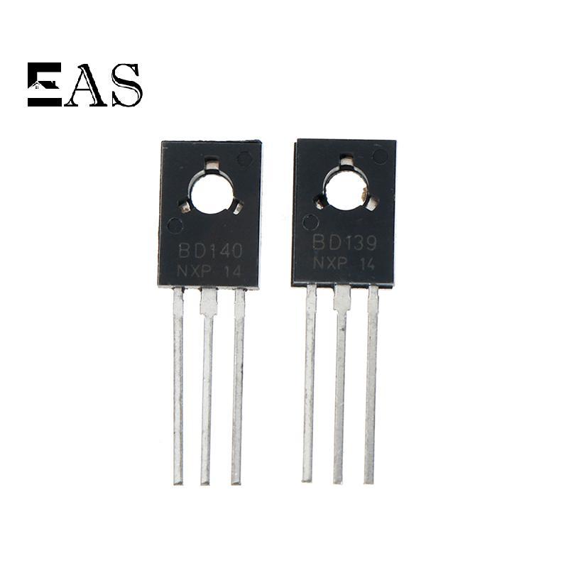 [EA] 20 ชิ้น BD139 BD140 ( BD140 10 ชิ้น + BD139 10 ชิ้น) TO-126 ทรานซิสเตอร์พลังงาน TH