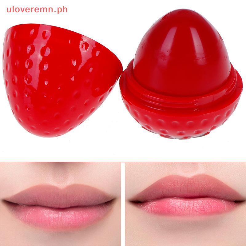 Uloveremn 1X Strawberry Moisturizer Makeup Lipbalm Cosmetics Lip Lipstick Lipgloss Lip PH