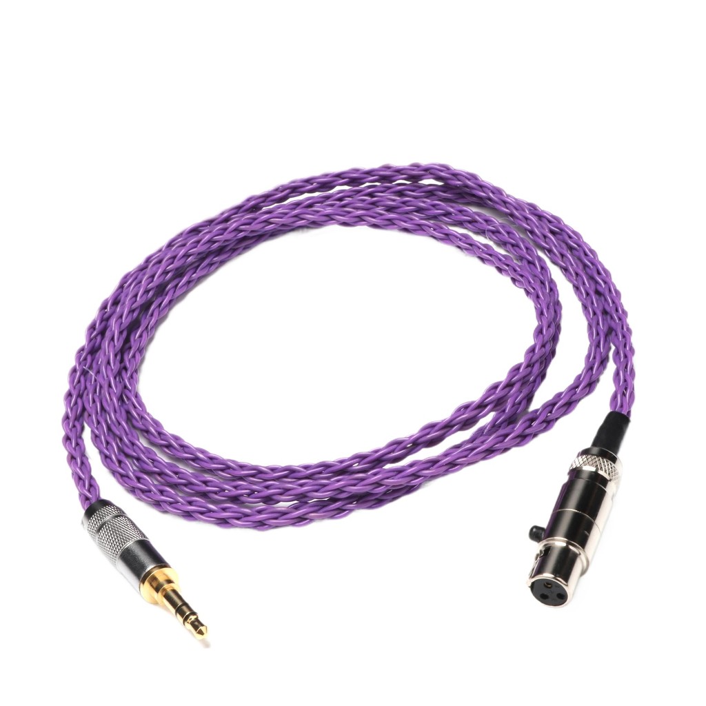 Prefair 8 Core Audio หูฟังอัพเกรดสาย 3.5 มม.ปลั๊กสเตอริโอ mini XLR สําหรับ Q701, K240S ,K271 ,K702 ,