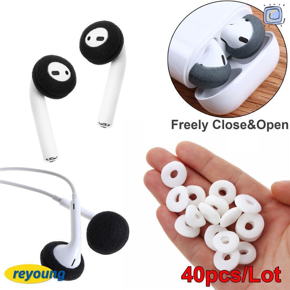 REYOUNG ฟองน้ําแผ่นรองหูฟังป้องกันโฟมนุ่มกันลื่นสําหรับ Airpods Earpods