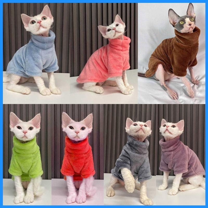 Luk Hairless Cat เสื้อกันหนาว sphynx Coat Warm Hairless Cat เสื้อผ้า Sphynx Cat Hoodie