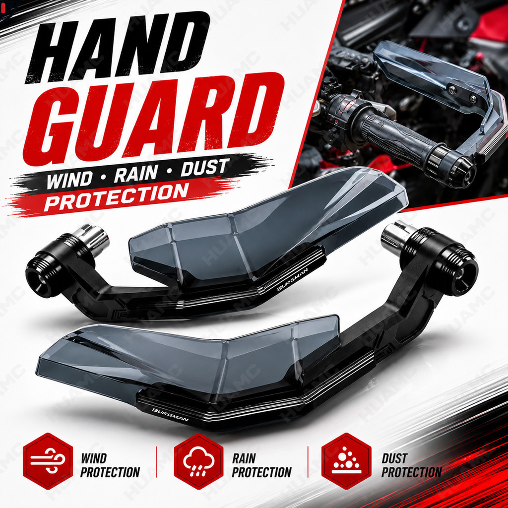 สําหรับ SUZUKI Burgman 125 UH-125 UH-150 UH-200 AN-250 AN-400 AN400Z รถจักรยานยนต์ Hand Guard 22 มม.