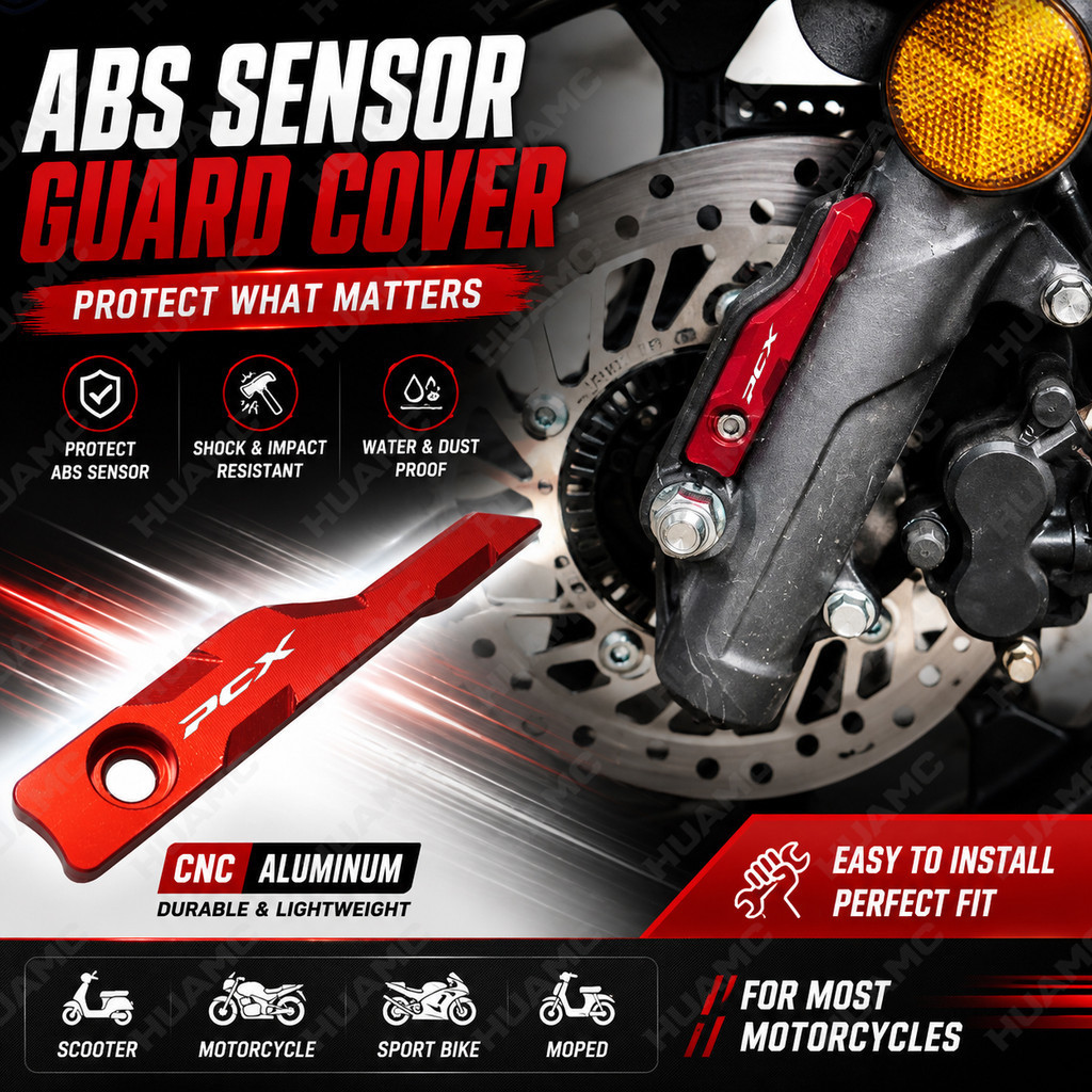 สําหรับ Honda PCX 125 PCX150 PCX160 CNC อลูมิเนียมเซ็นเซอร์ฝาครอบล้อหน้า ABS Guard Protector