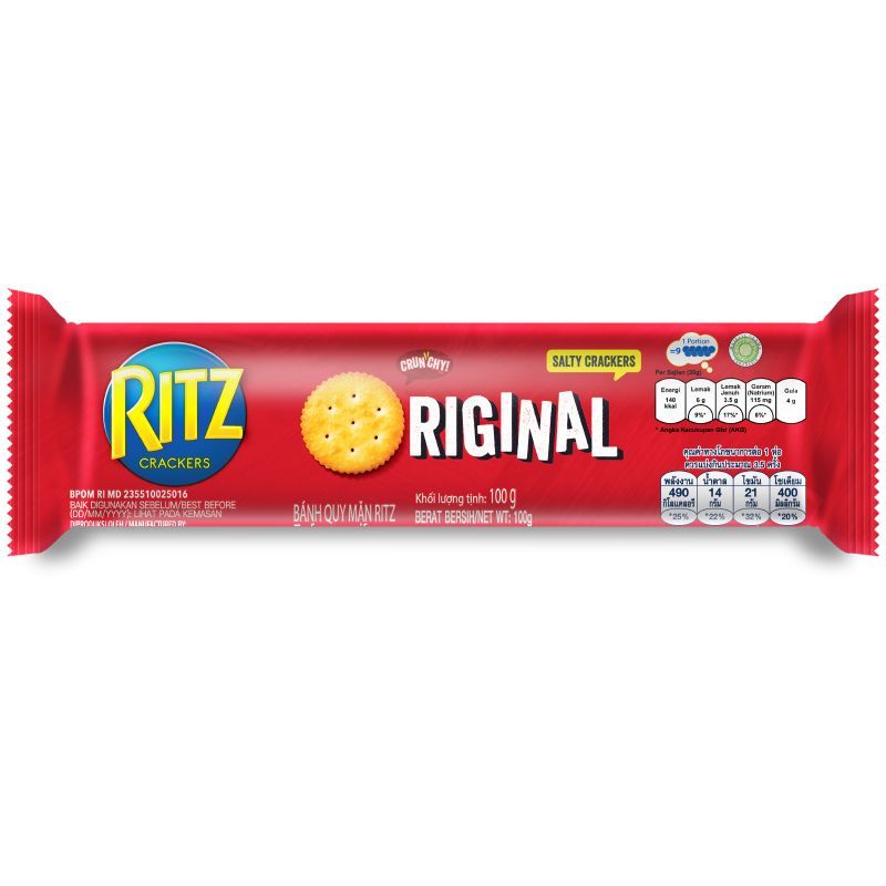 ริทซ์แครกเกอร์ 100กรัม Ritz Cracker 100g.