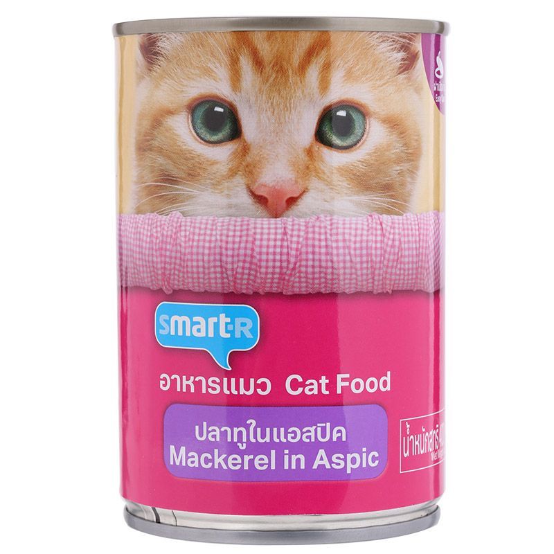 สมาร์ทเตอร์อาหารแมวปลาทูในแอสปิค 400กรัม Smarter Cat Food Mackerel in Aspic 400g.