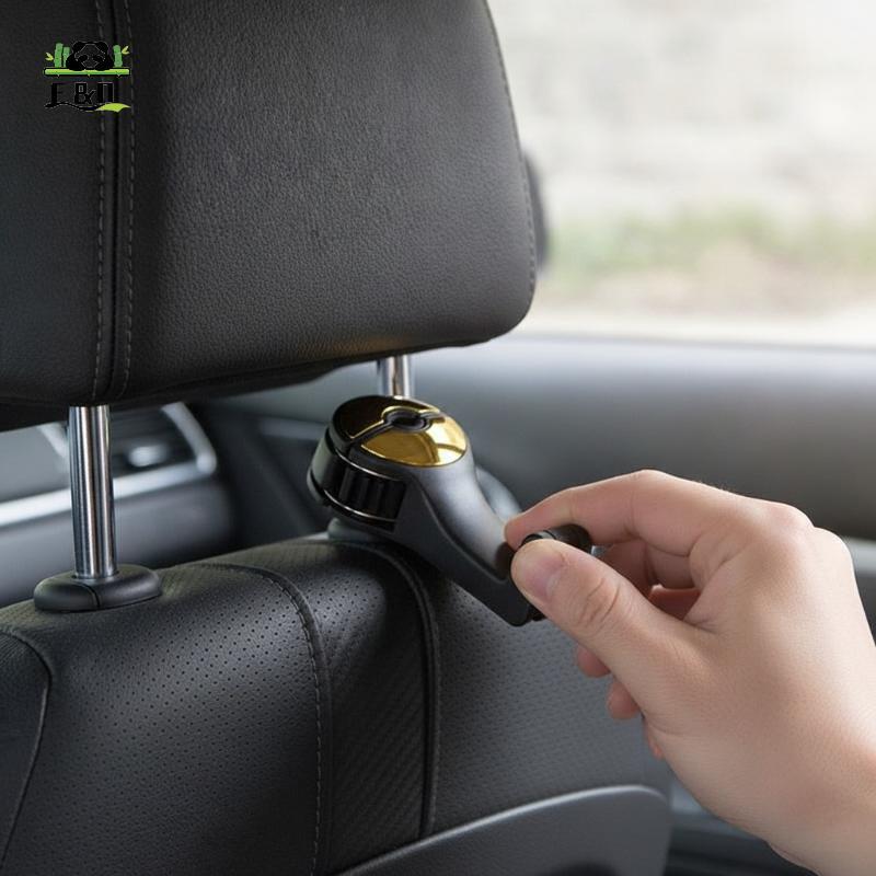 [F&O] 2-in-1 Car Headrest Phone Holder Hidden Lo ที่นั่งด้านหลัง Hook ใช้งานได้จริงสําหรับไดร์เวอร์อ