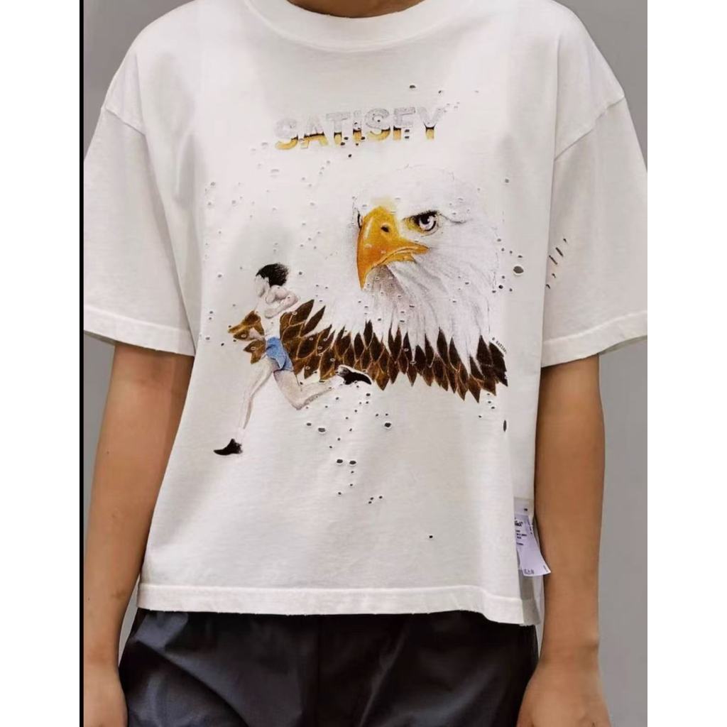 SATISFY Running short short short short shoulder short shirt