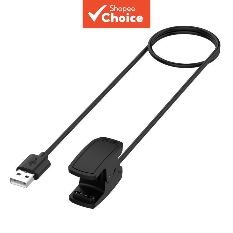 คลิปชาร์จพร้อมพอร์ต USB-A สําหรับ Garmin Descent G2 / G1 พร้อมฟังก์ชันรับส่งข้อมูล ยาว 1 เมตร
