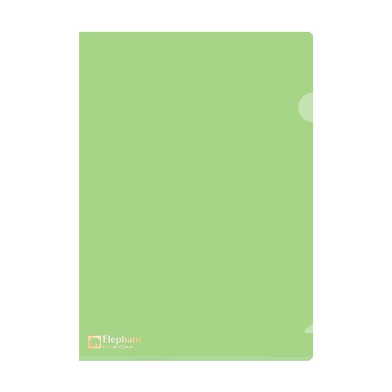 แฟ้มซอง A4 เขียว (แพ็ค12เล่ม) ตราช้าง 410A