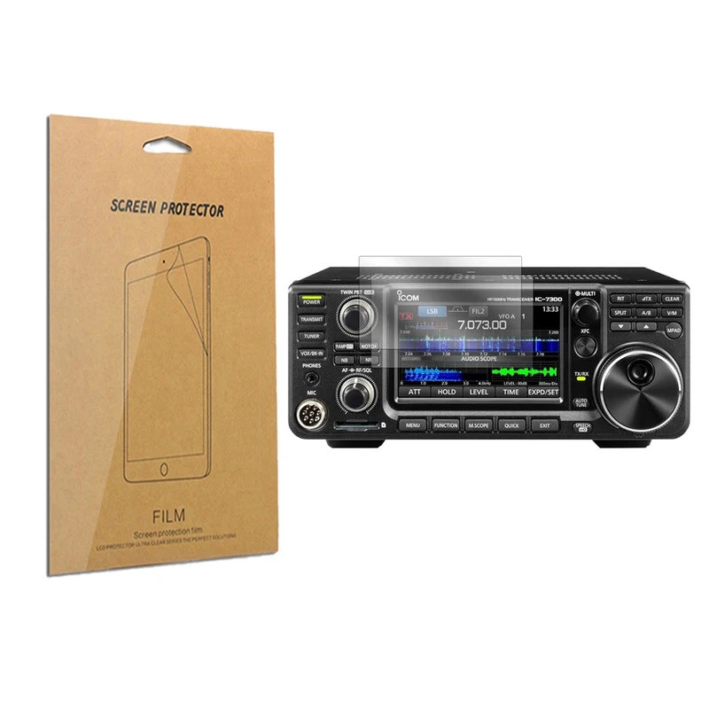 2pcs LCD Clear Screen Protector Shield ฟิล์มสําหรับ ICOM IC-7300/9700/705 IC-705 IC-7300 IC-9700 Wal