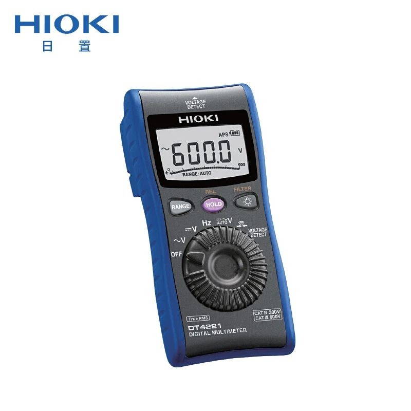 มัลติมิเตอร์แบบดิจิตอล HIOKI ดั้งเดิม DT4221 True RMS CAT III 600V DT4222 DT4223
