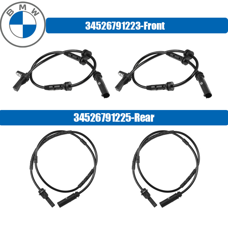 เซ็นเซอร์ ABS สําหรับ BMW F20 F21 F22 F23 F30 รถอุปกรณ์เสริมด้านหน้าด้านหลัง ABS เซ็นเซอร์ความเร็วล้อ 34526791225 34526791223