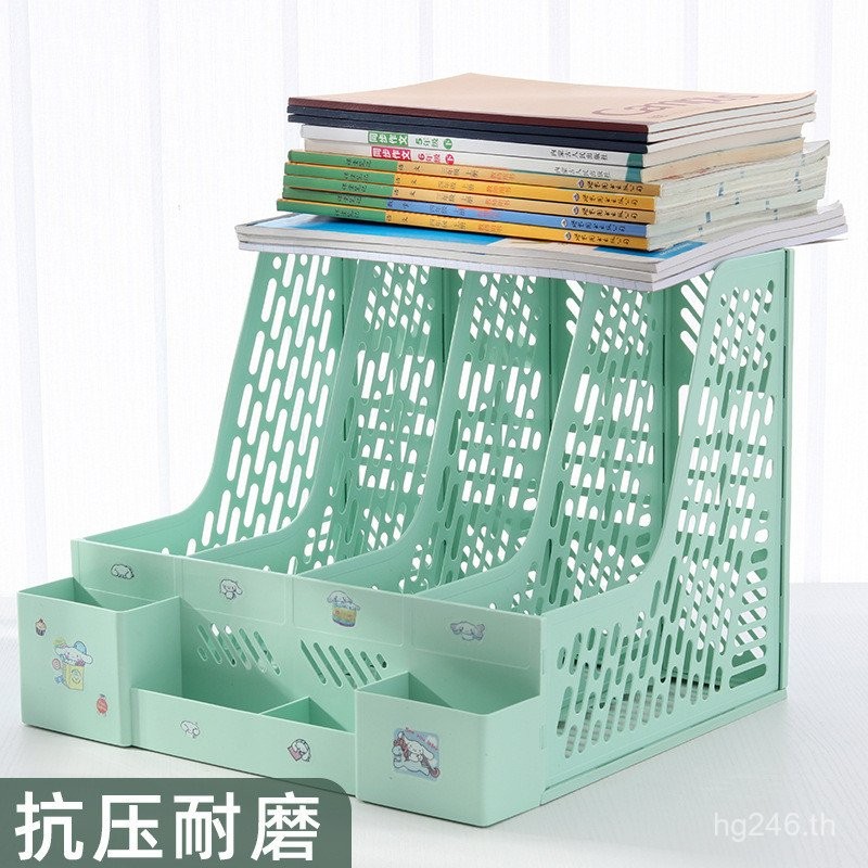 Multi-Layer Data Rack-Storage Rack ขนาดใหญ่-ความจุหนาคอลัมน์ชั้นวางแฟ้ม Bookend อุปกรณ์สํานักงานแฟ้ม
