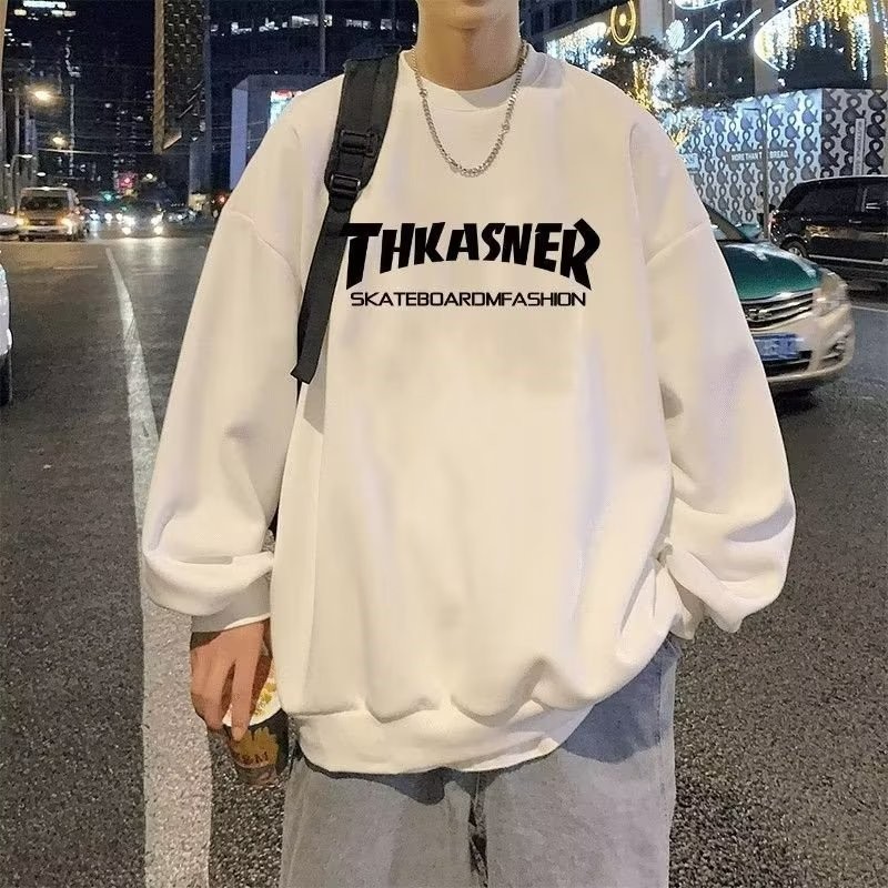 2025 NEW 2025 Crew Neck Casual Men's Simple Trendy Autumn Winter Pullover Sweatshirt Fashion Harajuk