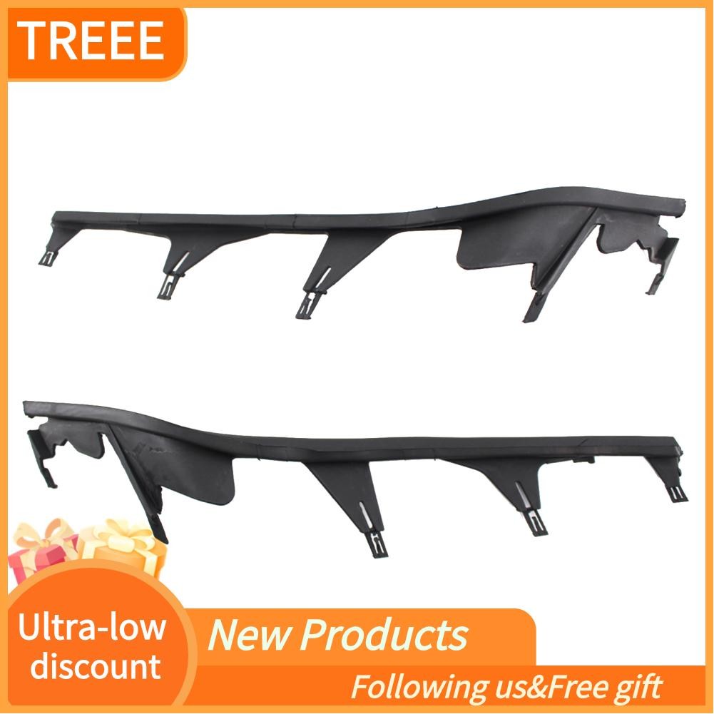 Treee Treee-th ไฟหน้าฝาครอบแถบการเปลี่ยนสำหรับ 3 ซีรีส์ E46 98-01 (4 ประตู)-แถบด้านบนซ้ายและขวาพร้อม
